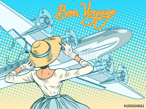 Bon voyage girl escorts aircraft - 901150380