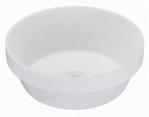 Lavabo Riveo - Alm07403 rond - 370 mm x 370 mm - Blanc