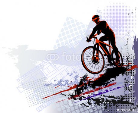 Bicycle race. Biker sport. Vector illustration   - 901150818