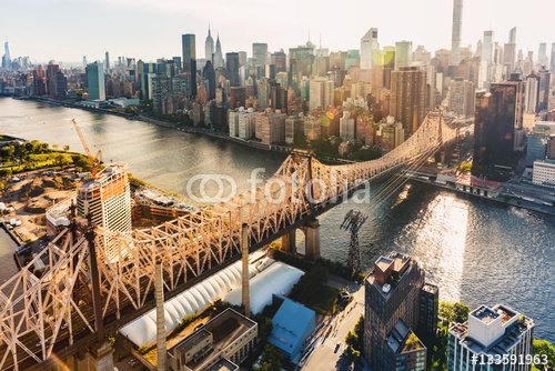 Queensboro Bridge over the East River in New York City - 901150873