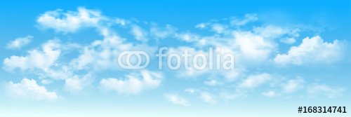 Background with clouds on blue sky. Blue Sky vector - 901150953