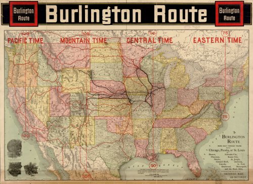Burlington Route. USA MAP - 901150944