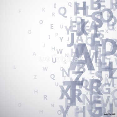 Abstract Alphabet on white background # Vector - 900496784