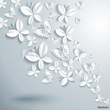 Abstract background with butterflies. - 901138745