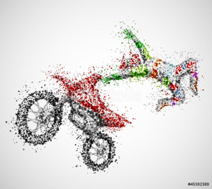 Abstract biker - 900730373