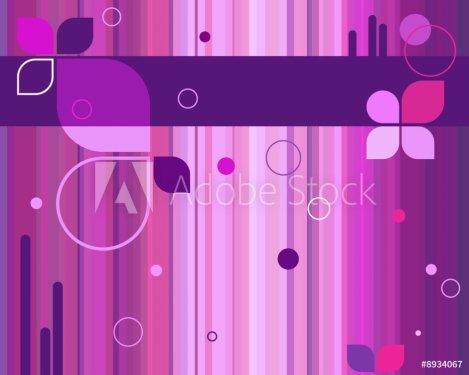 abstract shapes and circles on stripes background - 900461180