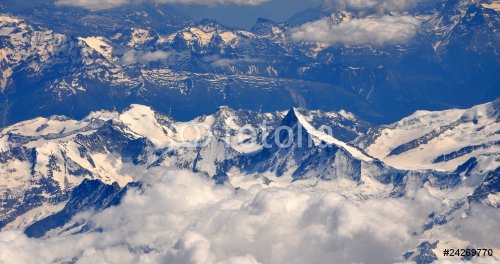 alpes suisses vues du ciel