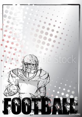 american football pencil poster  background - 900906012
