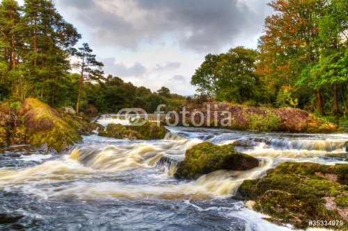 Autumn mountain stream in Killarney National Park, Ireland - 900403155