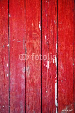 Background, an old, wooden structure