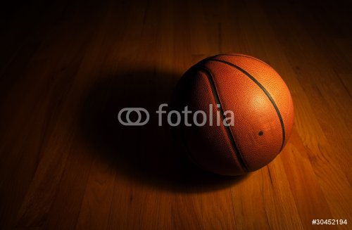 Basketball with spot light