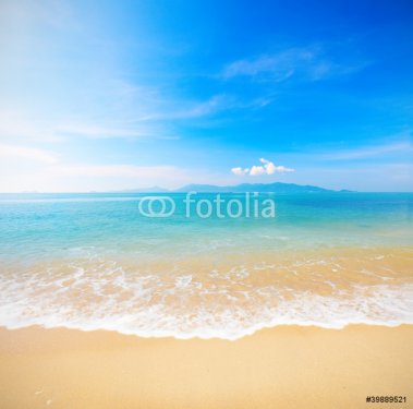 beach and beautiful tropical sea - 900328743