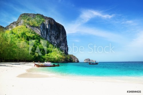 beach on poda island in Thailand - 900659139