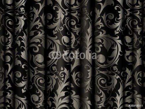 Black Luxury Curtain - 900596761