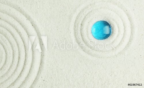 Blue bead in the sand