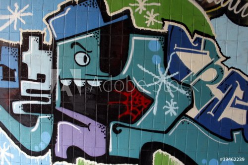 blue graffiti tag - 900622781