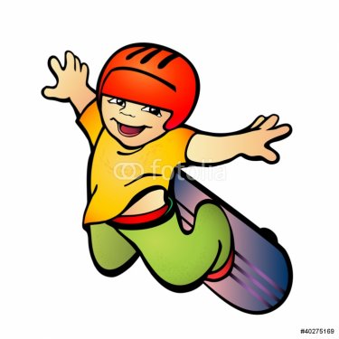 Boy on skateboard - 900468907