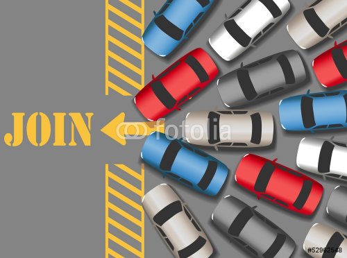 Cars traffic jam to join web site - 901142240