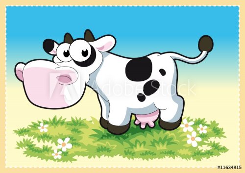 Cartoon Cow - 900455803