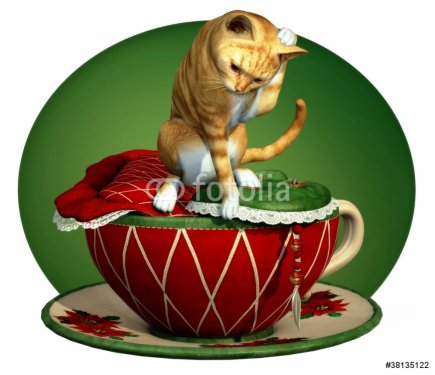 Cat n Cup Red Tabby - 900485167