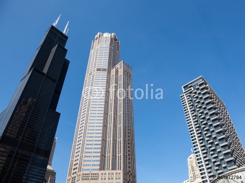 Chicago skyline from the river - 900451823