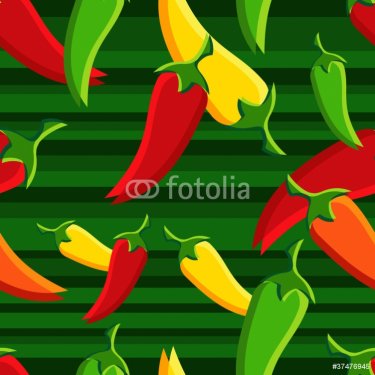 Chilli peppers pattern backgroun