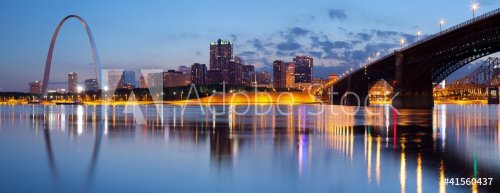 City of St. Louis skyline. - 900446485