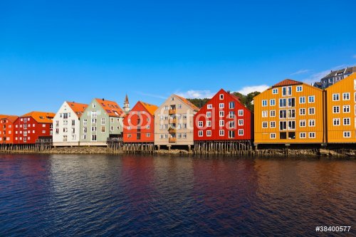 Cityscape of Trondheim, Norway - 900446462