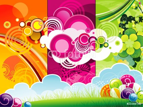 color circles abstract illustration - 900485450