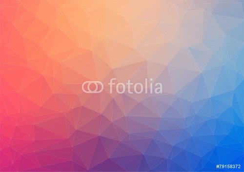 Colorful geometric background with triangles - 901146836