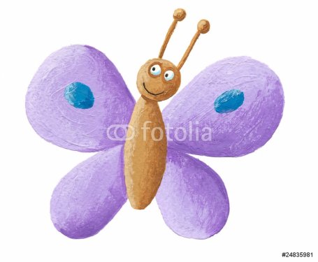 Cute purple butterfly - 900458577