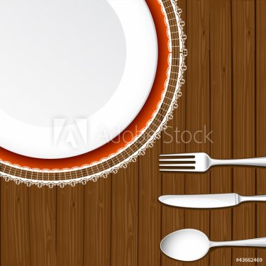 Dish with Cutlery