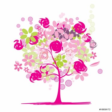 Floral tree beautiful - 900459870