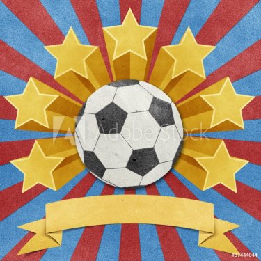 football star recycled papercraft background - 900498467