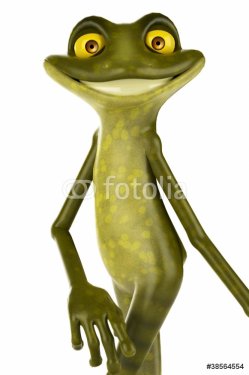 frog cartoon close up - 900454532