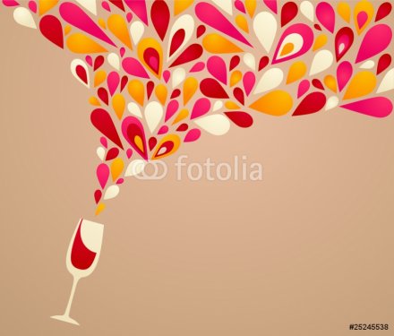 Funky wine background