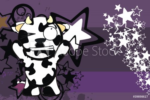 funny cow cartoon background6 - 900498972
