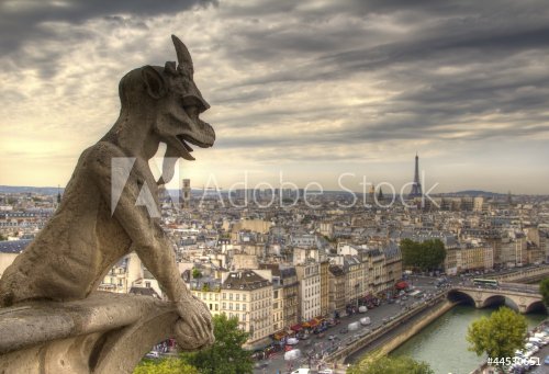 Gargoyle on Notre Dame de Paris - 901139975