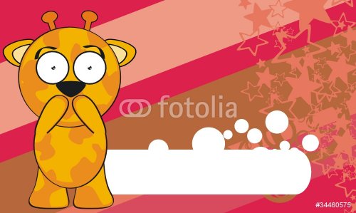 giraffe cartoon background3 - 900499012