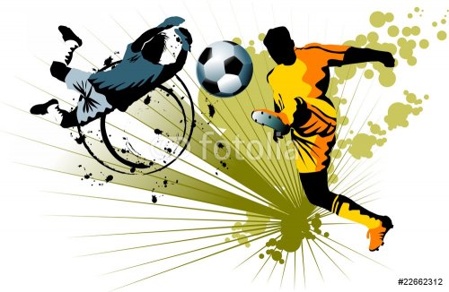 goalkeeper and striker