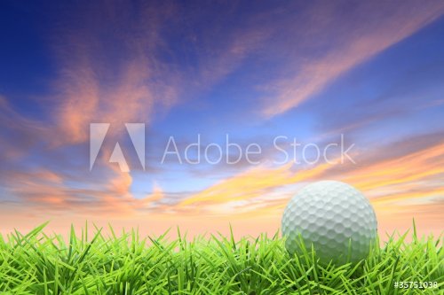 golf on grass - 900123702