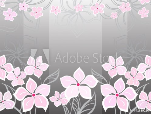 Grey flower background