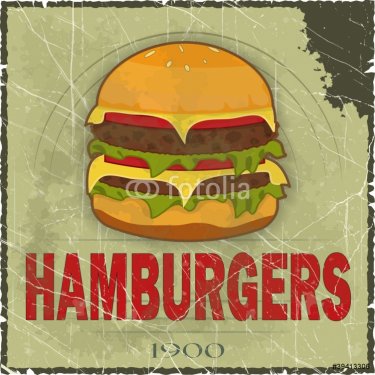 Grunge Cover for Fast Food Menu - 900587066