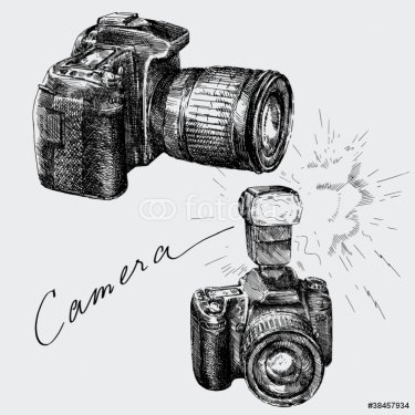 hand drawn camera