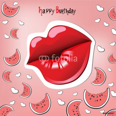 Happy Birthday Card kiss