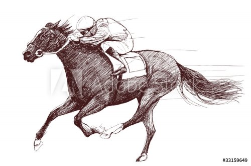 horse and jockey - 900458878