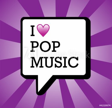 I love pop music background illustration - 900461701