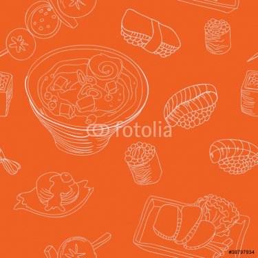 japan food semless pattern - 900461505