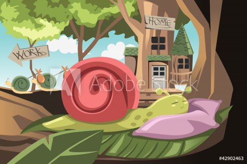 Lazy snail