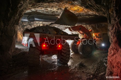 Loading truck with gold ore - 901148372